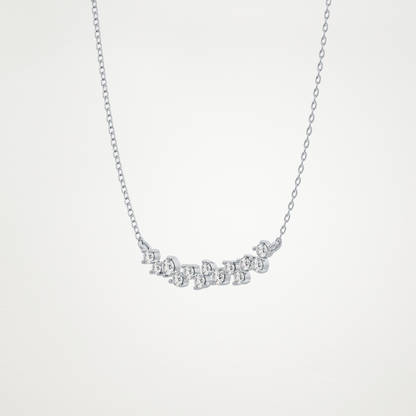 0.241 TCW Round Lab Grown Diamond Multi Stone Necklace