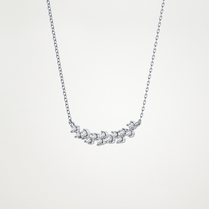 0.241 TCW Round Lab Grown Diamond Multi Stone Necklace