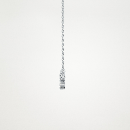 0.241 TCW Round Lab Grown Diamond Multi Stone Necklace
