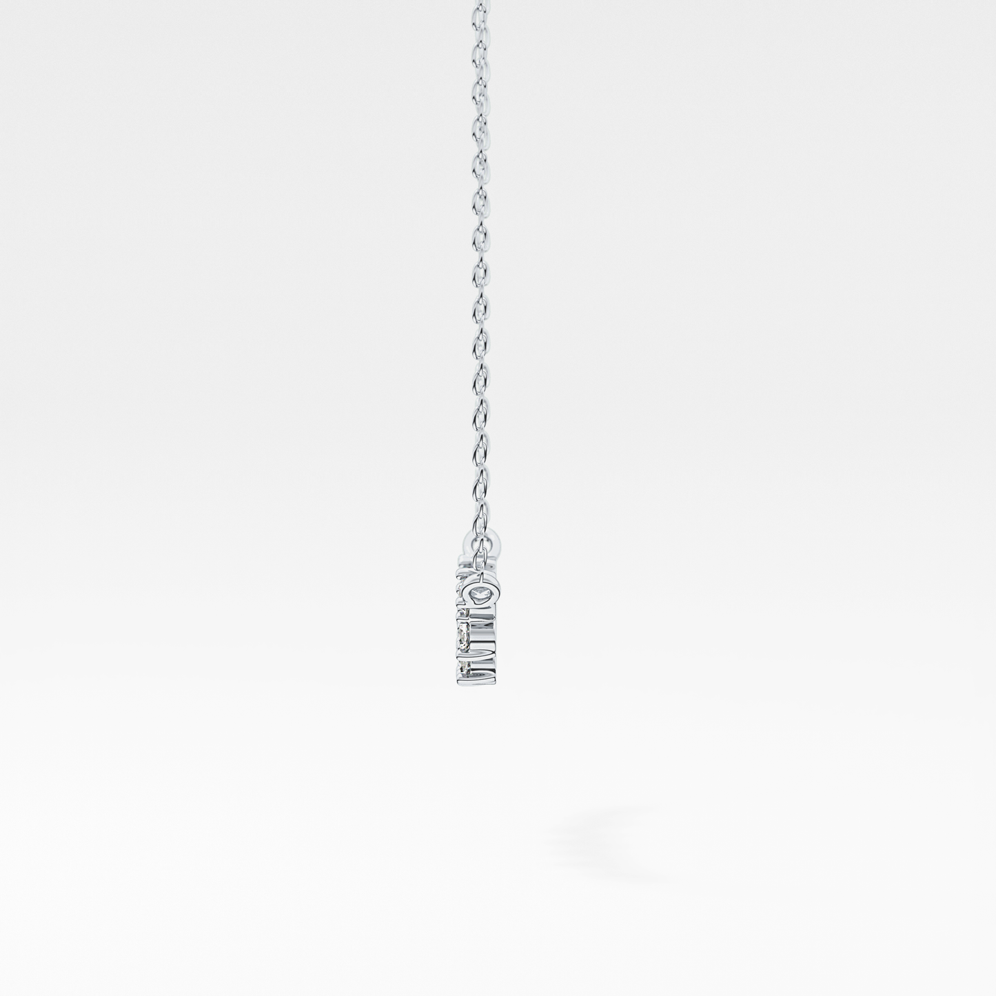 0.241 TCW Round Lab Grown Diamond Multi Stone Necklace