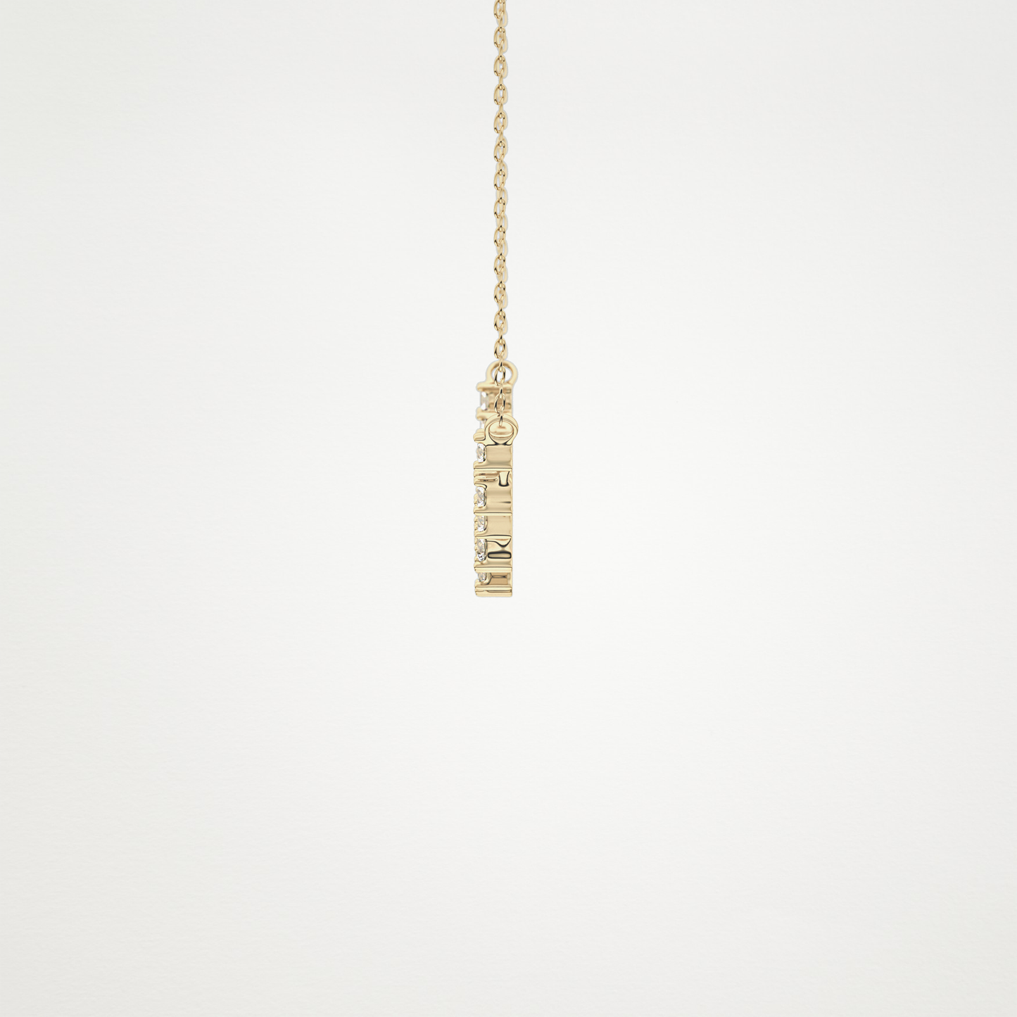 0.65 TCW Round Lab Grown Diamond Multi Stone Necklace