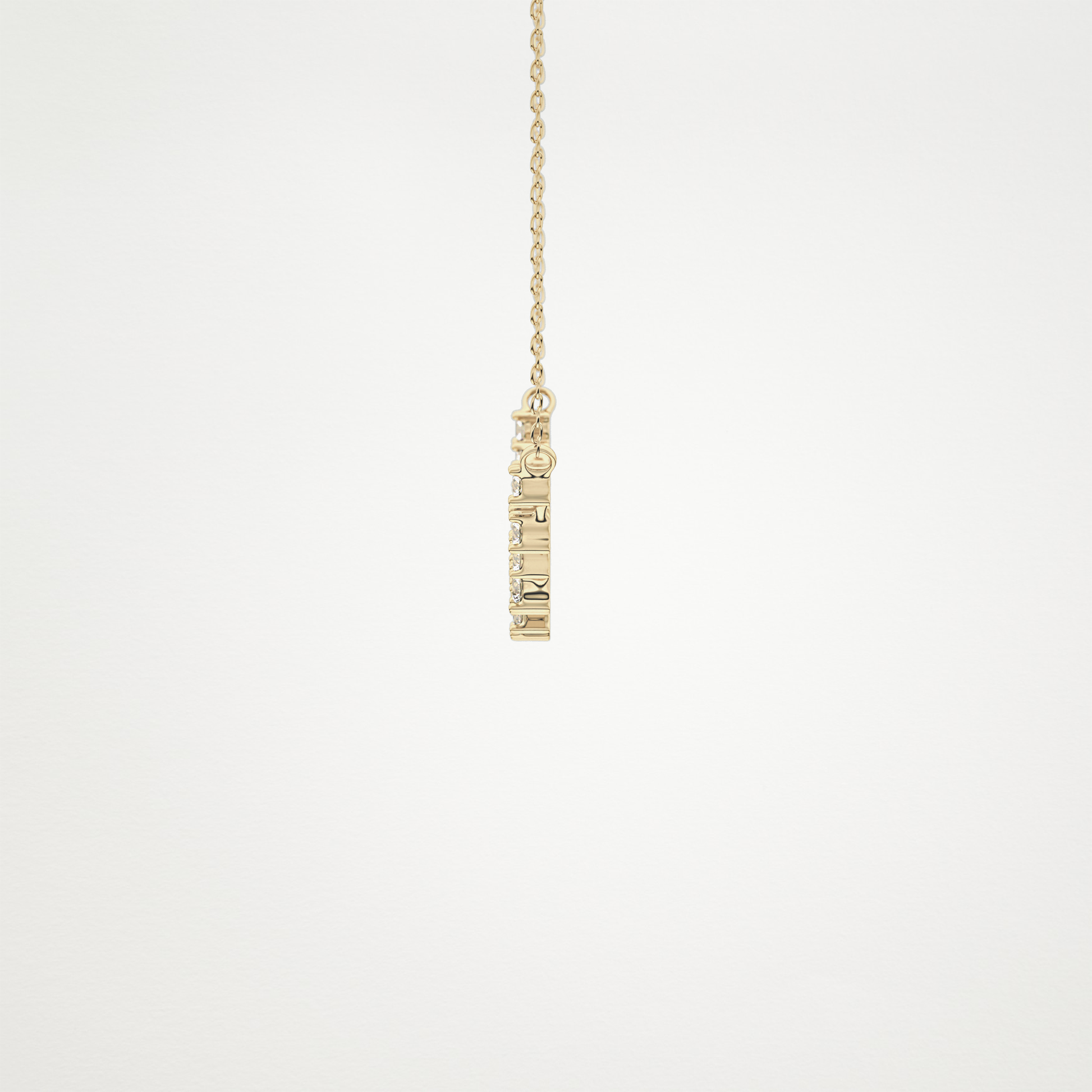 0.65 TCW Round Lab Grown Diamond Multi Stone Necklace