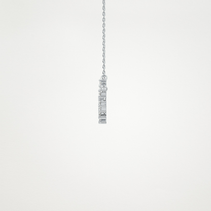 0.65 TCW Round Lab Grown Diamond Multi Stone Necklace