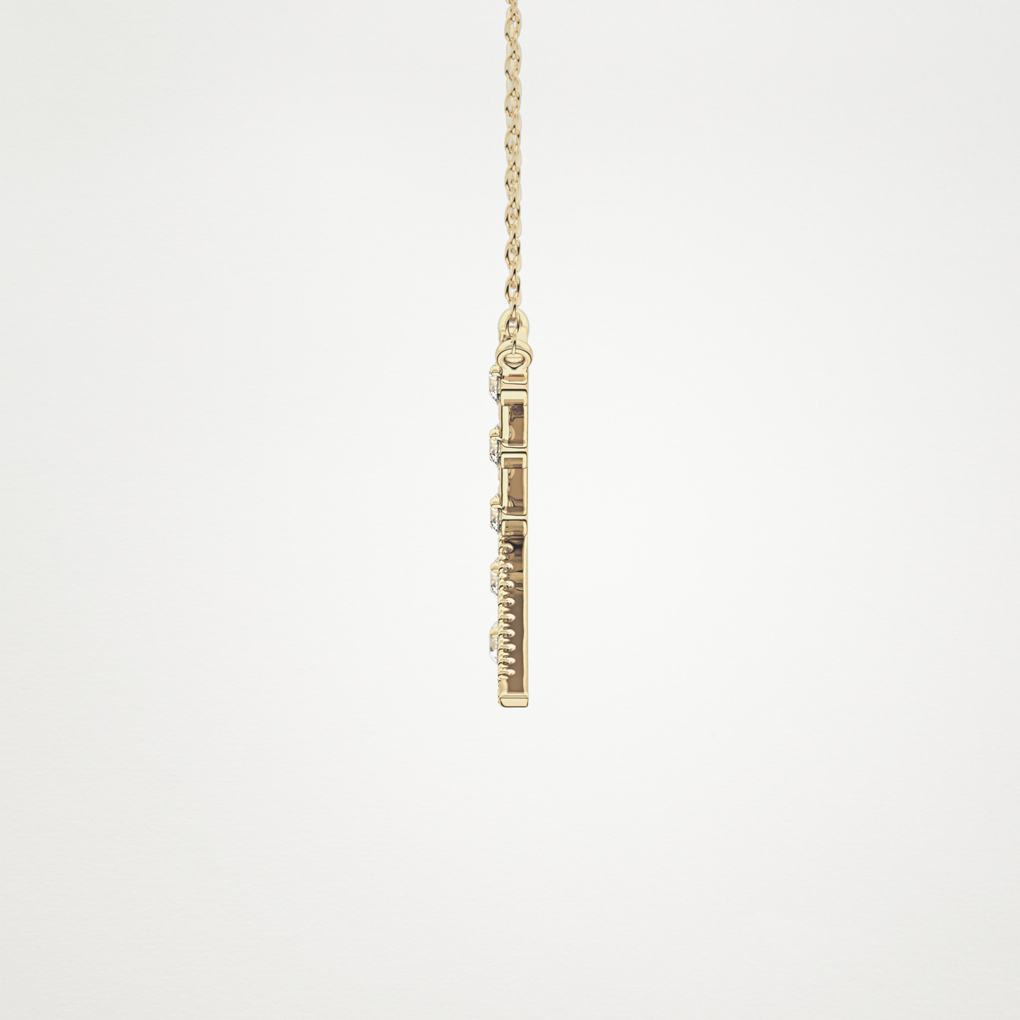 0.34 TCW Round Lab Grown Diamond X Necklace