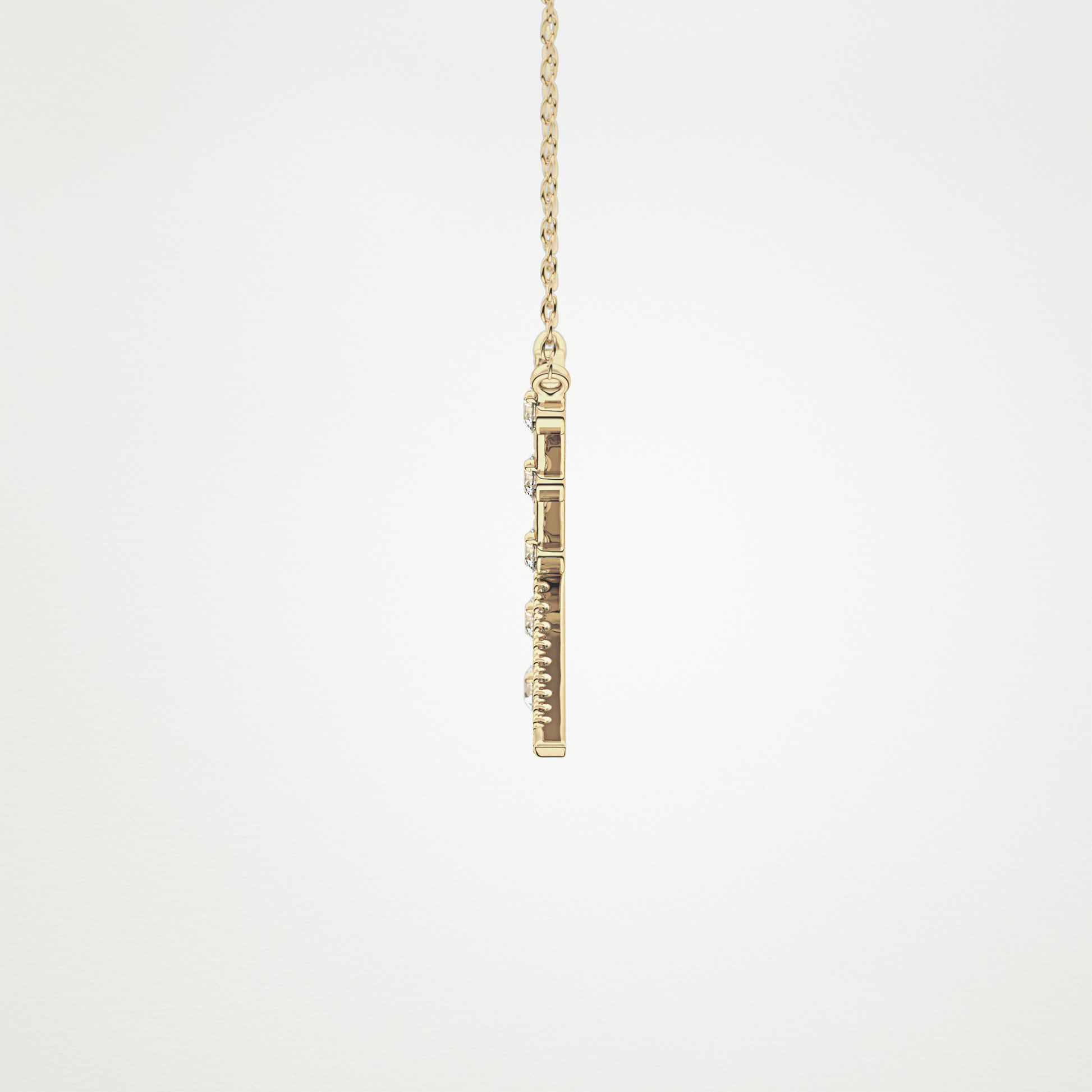 0.34 TCW Round Lab Grown Diamond X Necklace