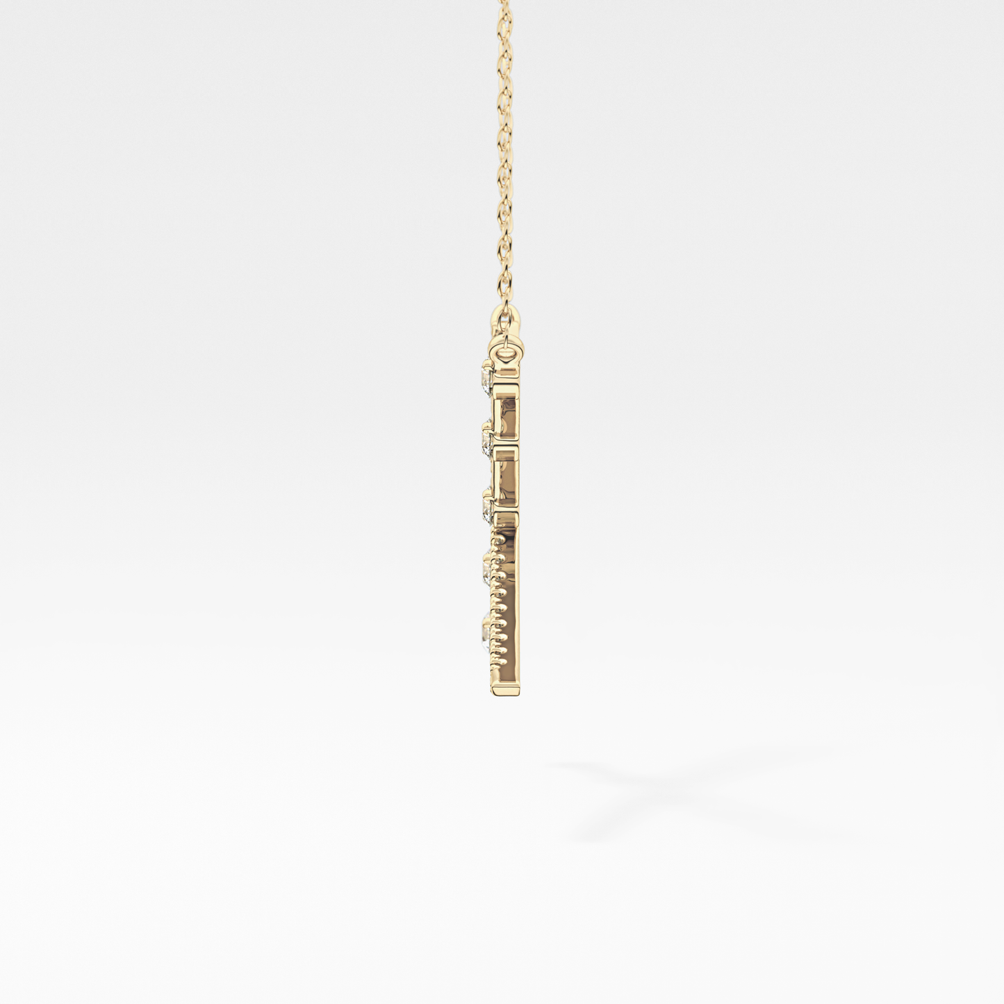 0.34 TCW Round Lab Grown Diamond X Necklace
