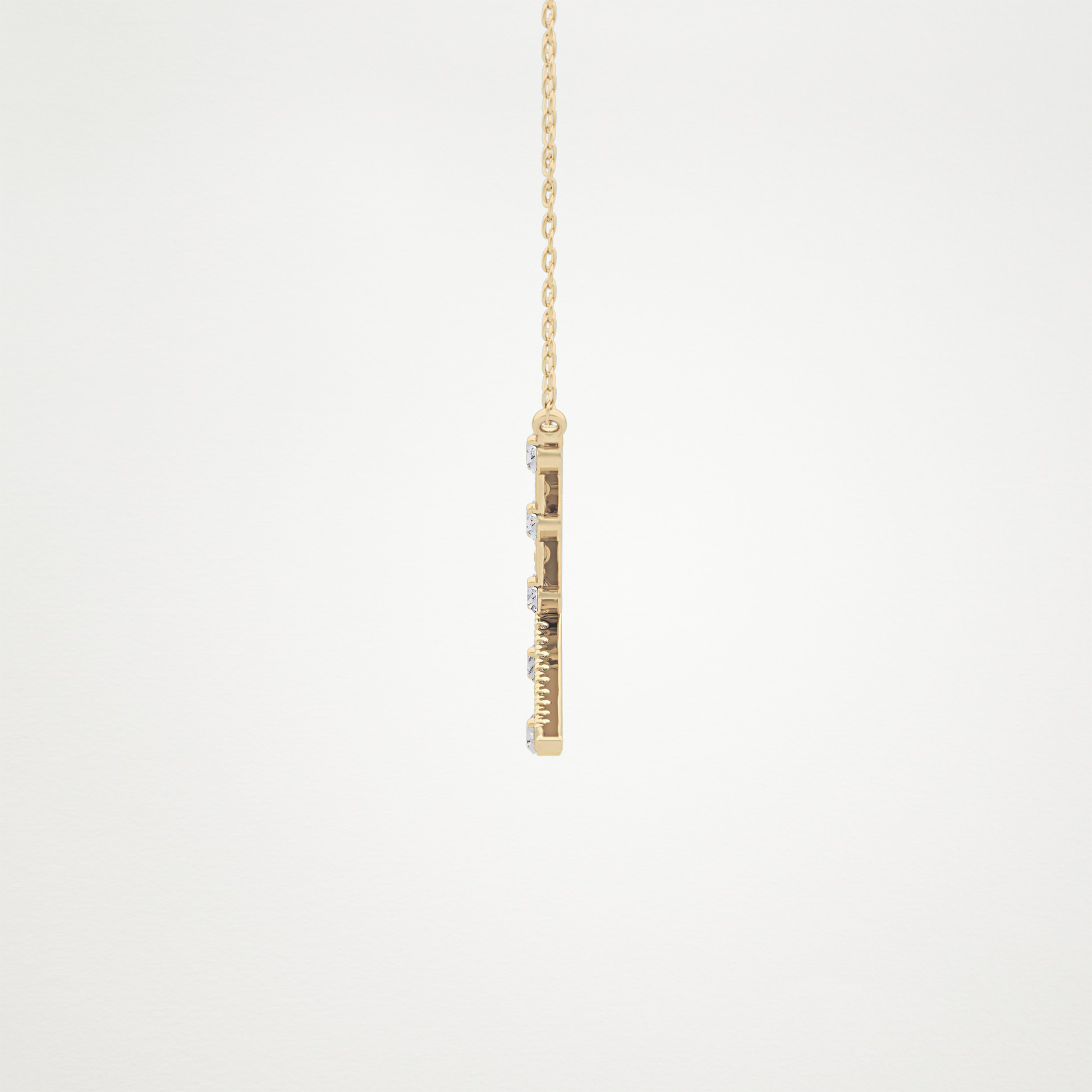 0.34 TCW Round Lab Grown Diamond X Necklace