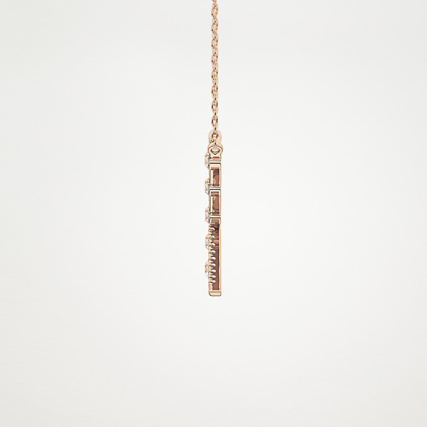 0.34 TCW Round Lab Grown Diamond X Necklace