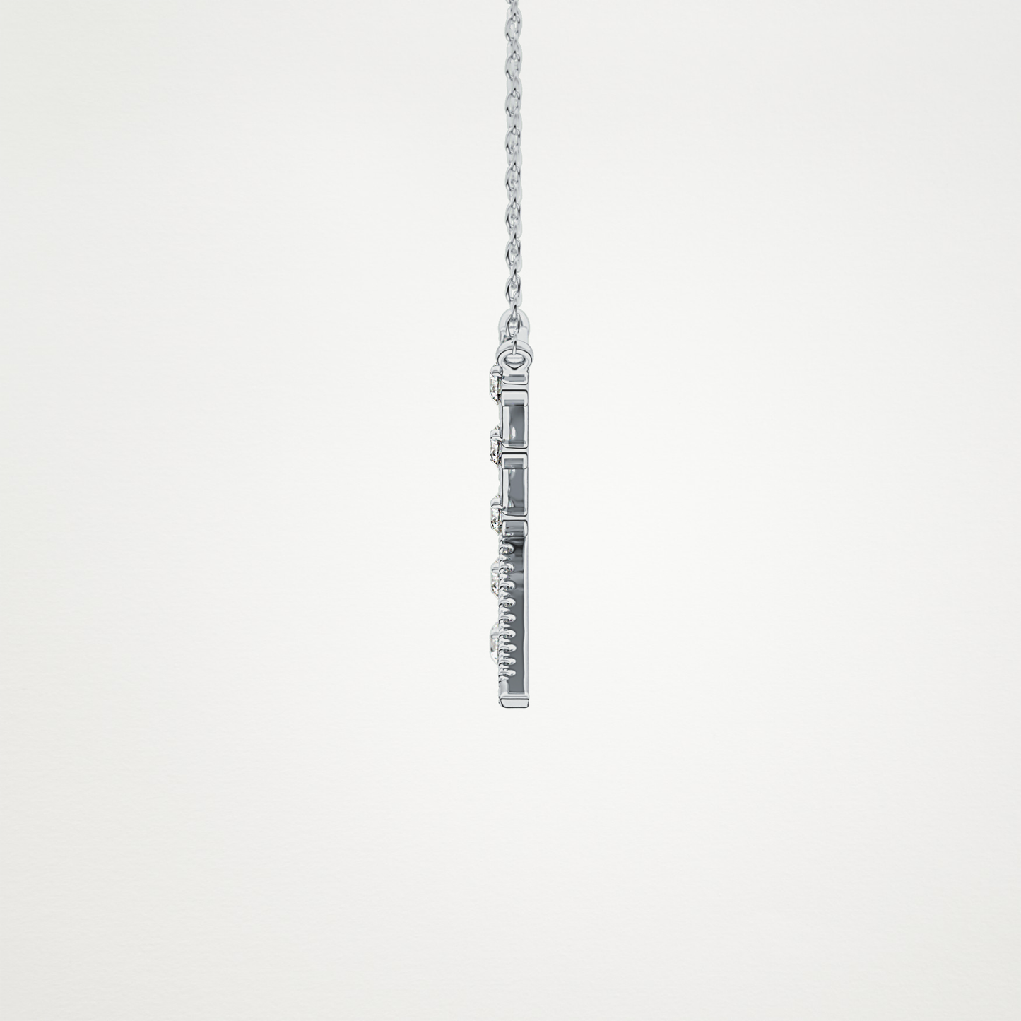 0.34 TCW Round Lab Grown Diamond X Necklace