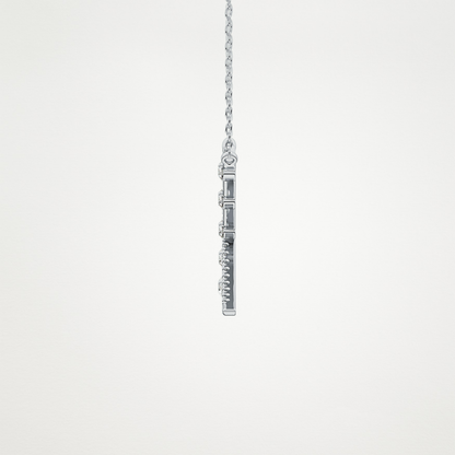0.34 TCW Round Lab Grown Diamond X Necklace