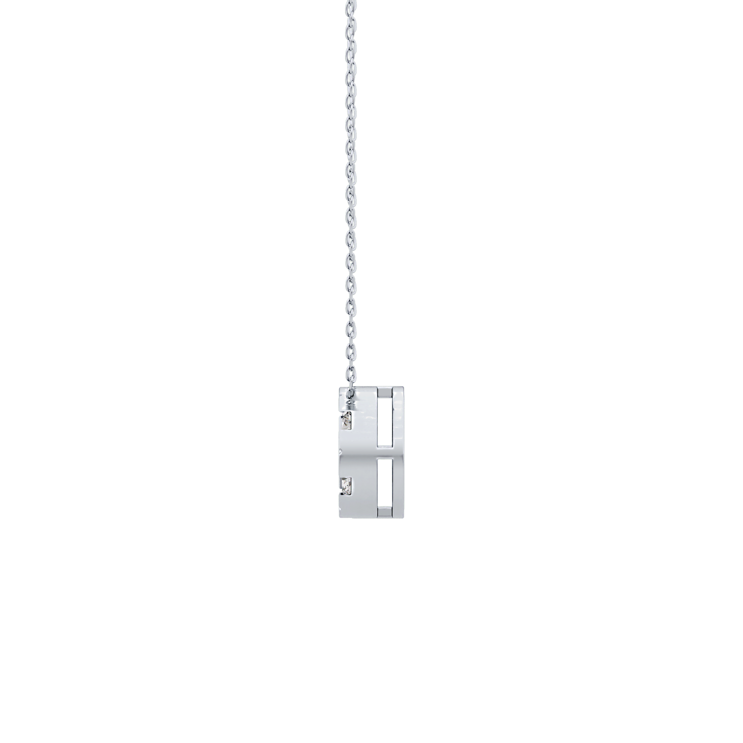0.57 TCW Round Lab Grown Diamond Multi Stone Round Pendant Necklace