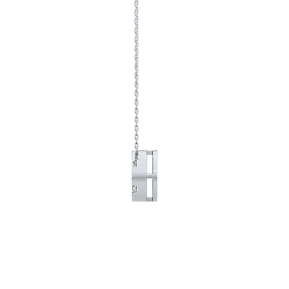 0.57 TCW Round Lab Grown Diamond Multi Stone Round Pendant Necklace