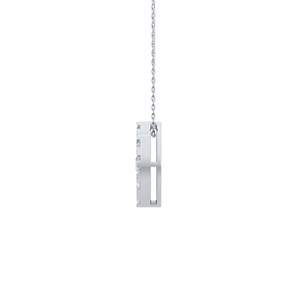 0.7 TCW Round Lab Grown Diamond Multi Stone Marquise Pendant Necklace