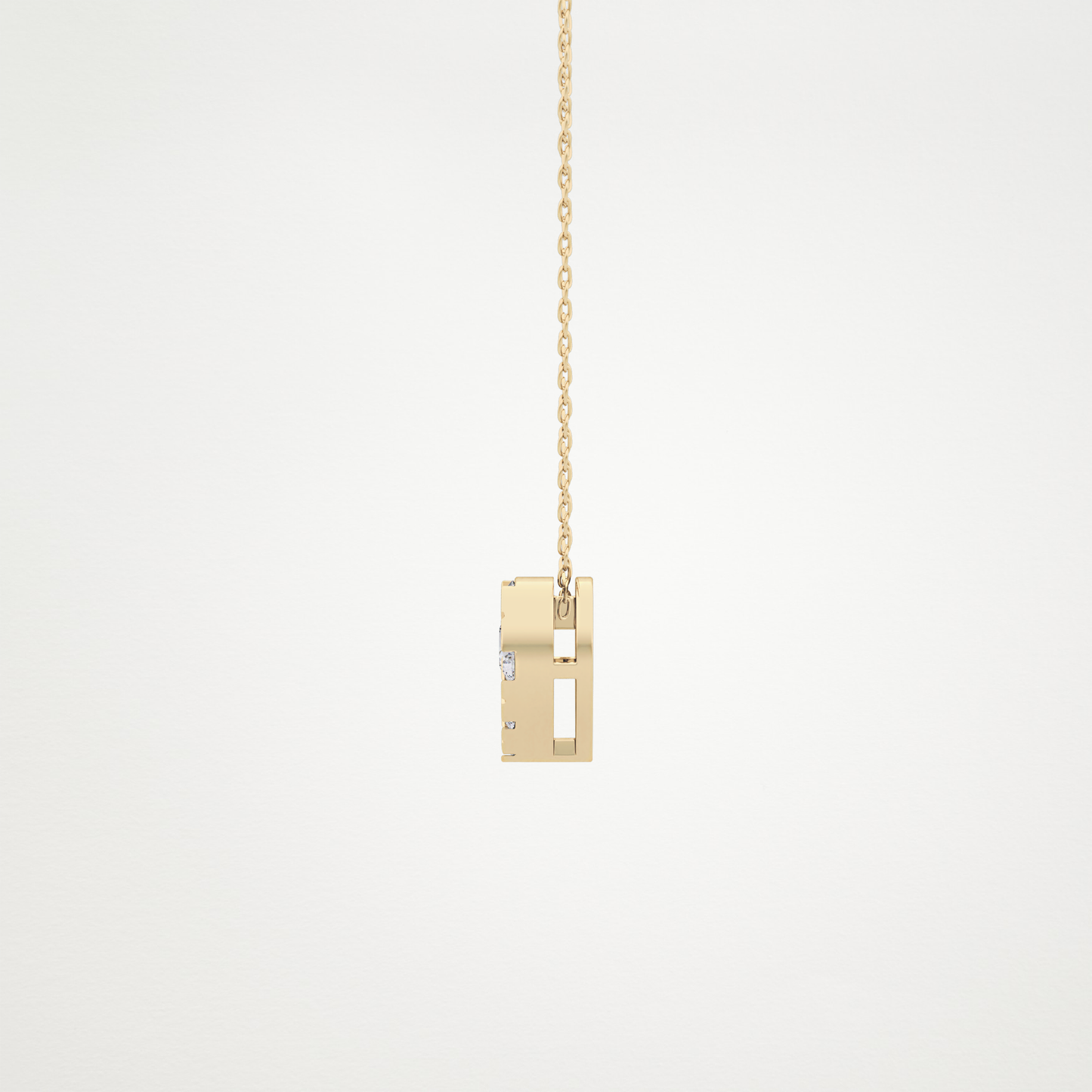 0.475 TCW Round Lab Grown Diamond Multi Stone Heart Pendant Necklace