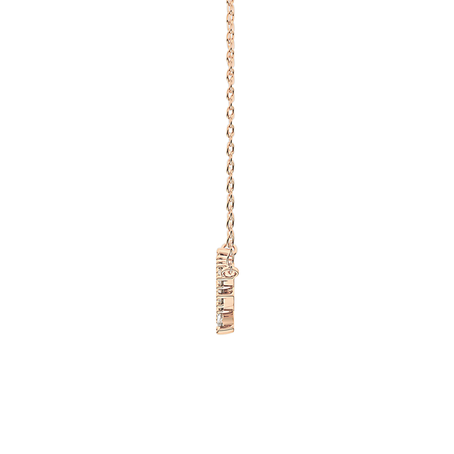 0.248 TCW Round & Marquise Lab Grown Diamond Multi Stone Pendant Necklace
