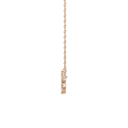 0.248 TCW Round & Marquise Lab Grown Diamond Multi Stone Pendant Necklace