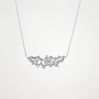 0.248 TCW Round & Marquise Lab Grown Diamond Multi Stone Pendant Necklace
