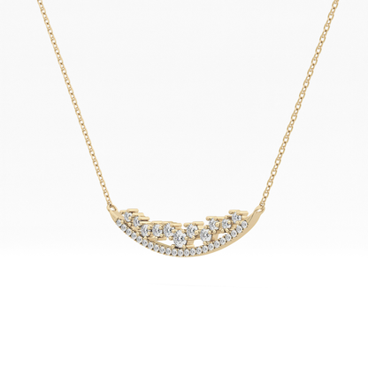 1.5 TCW Emerald Lab Grown Diamond Bezel Necklace