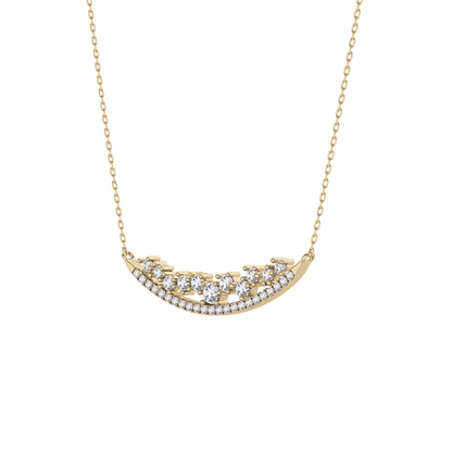1.5 TCW Emerald Lab Grown Diamond Bezel Necklace
