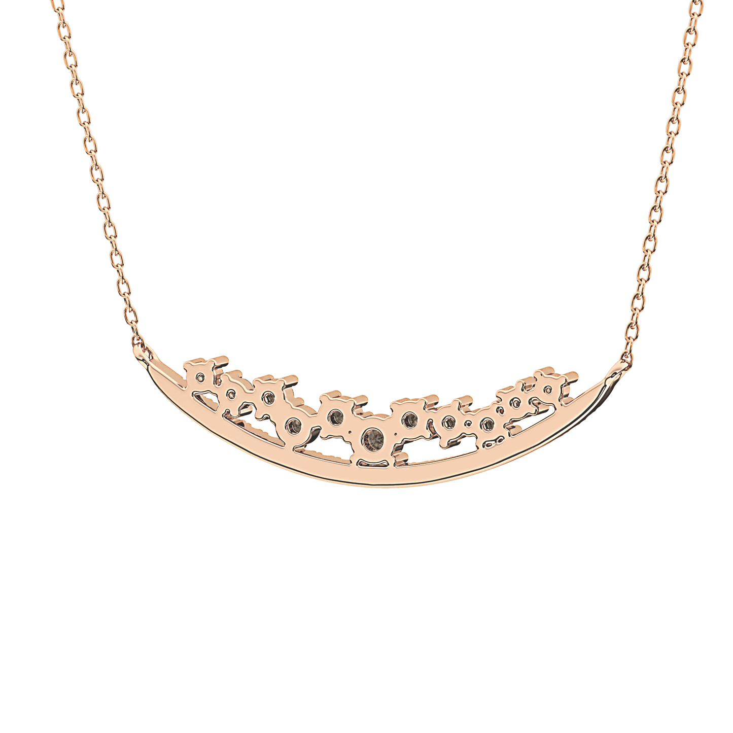 1.5 TCW Emerald Lab Grown Diamond Bezel Necklace