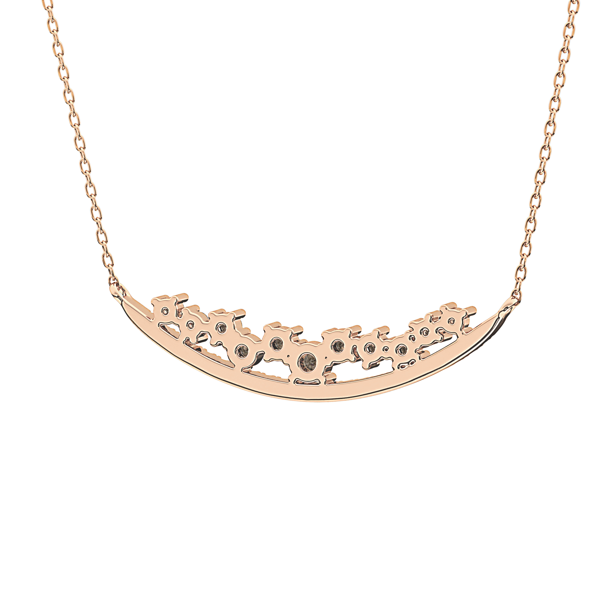 1.5 TCW Emerald Lab Grown Diamond Bezel Necklace