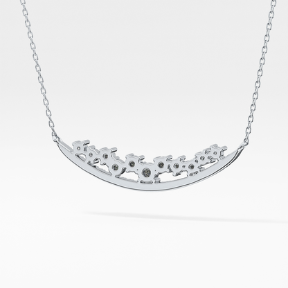 1.5 TCW Emerald Lab Grown Diamond Bezel Necklace