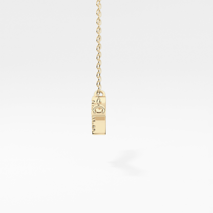 1.5 TCW Emerald Lab Grown Diamond Bezel Necklace
