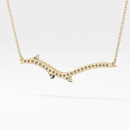 1.5 TCW Emerald Lab Grown Diamond Bezel Necklace