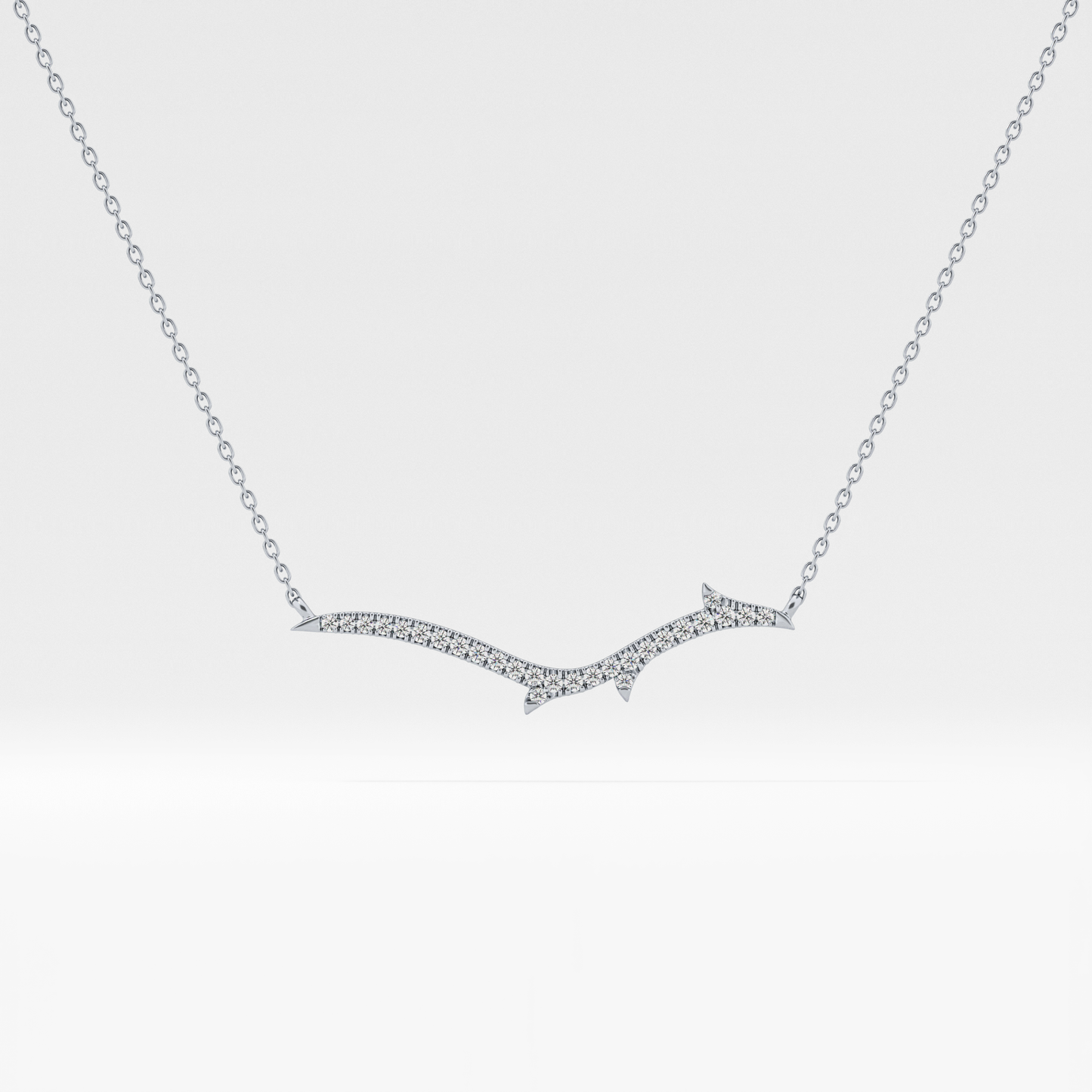 1.5 TCW Emerald Lab Grown Diamond Bezel Necklace