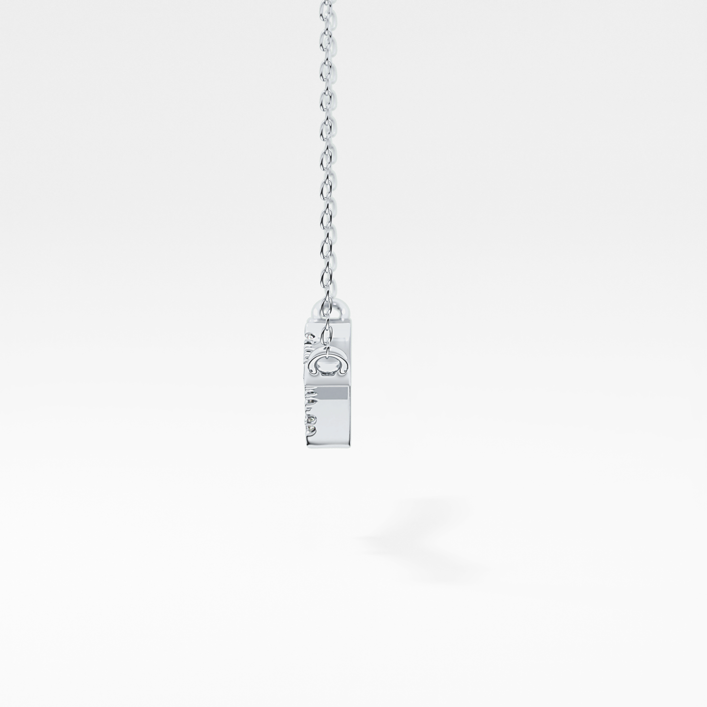 1.5 TCW Emerald Lab Grown Diamond Bezel Necklace