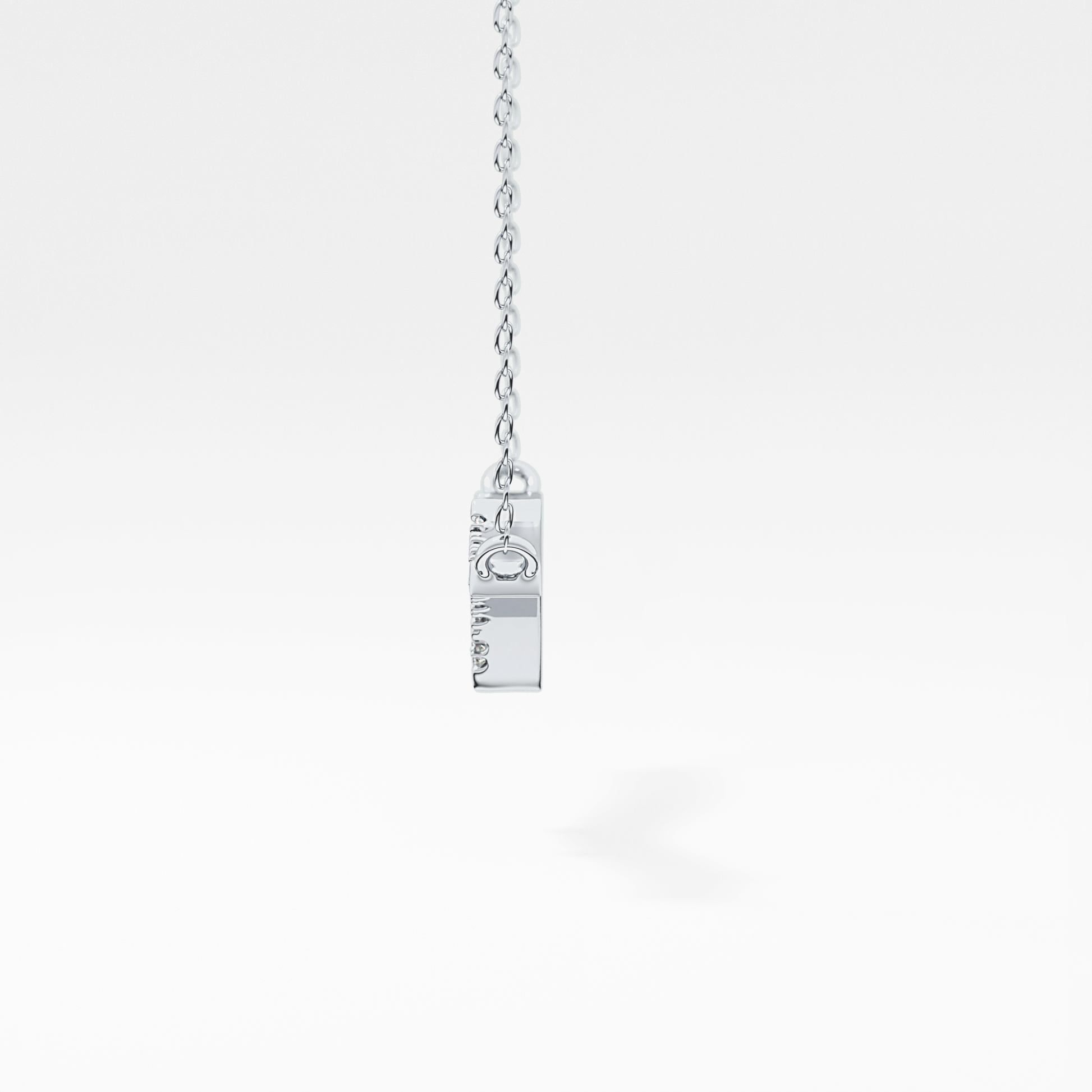 1.5 TCW Emerald Lab Grown Diamond Bezel Necklace