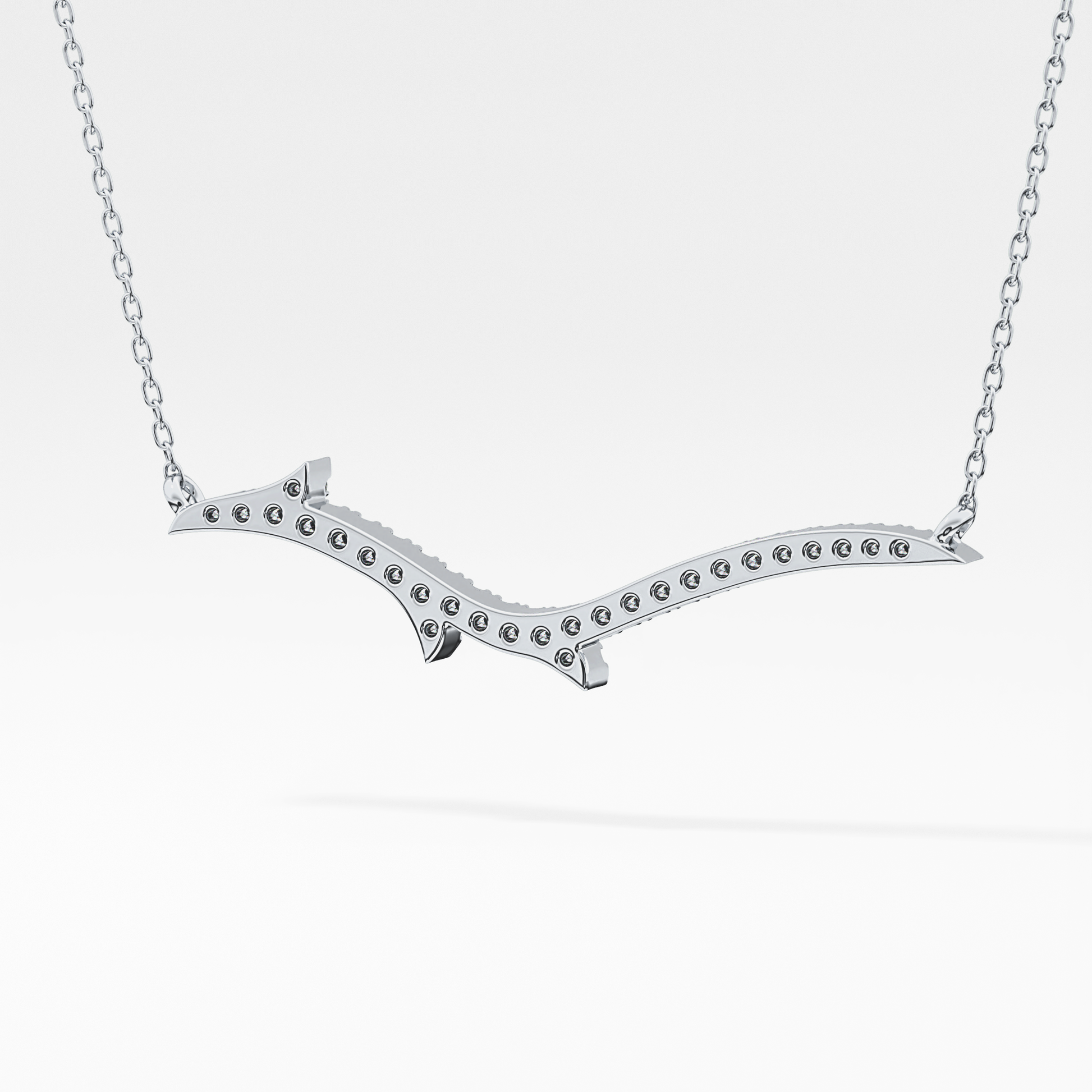 1.5 TCW Emerald Lab Grown Diamond Bezel Necklace