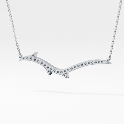 1.5 TCW Emerald Lab Grown Diamond Bezel Necklace