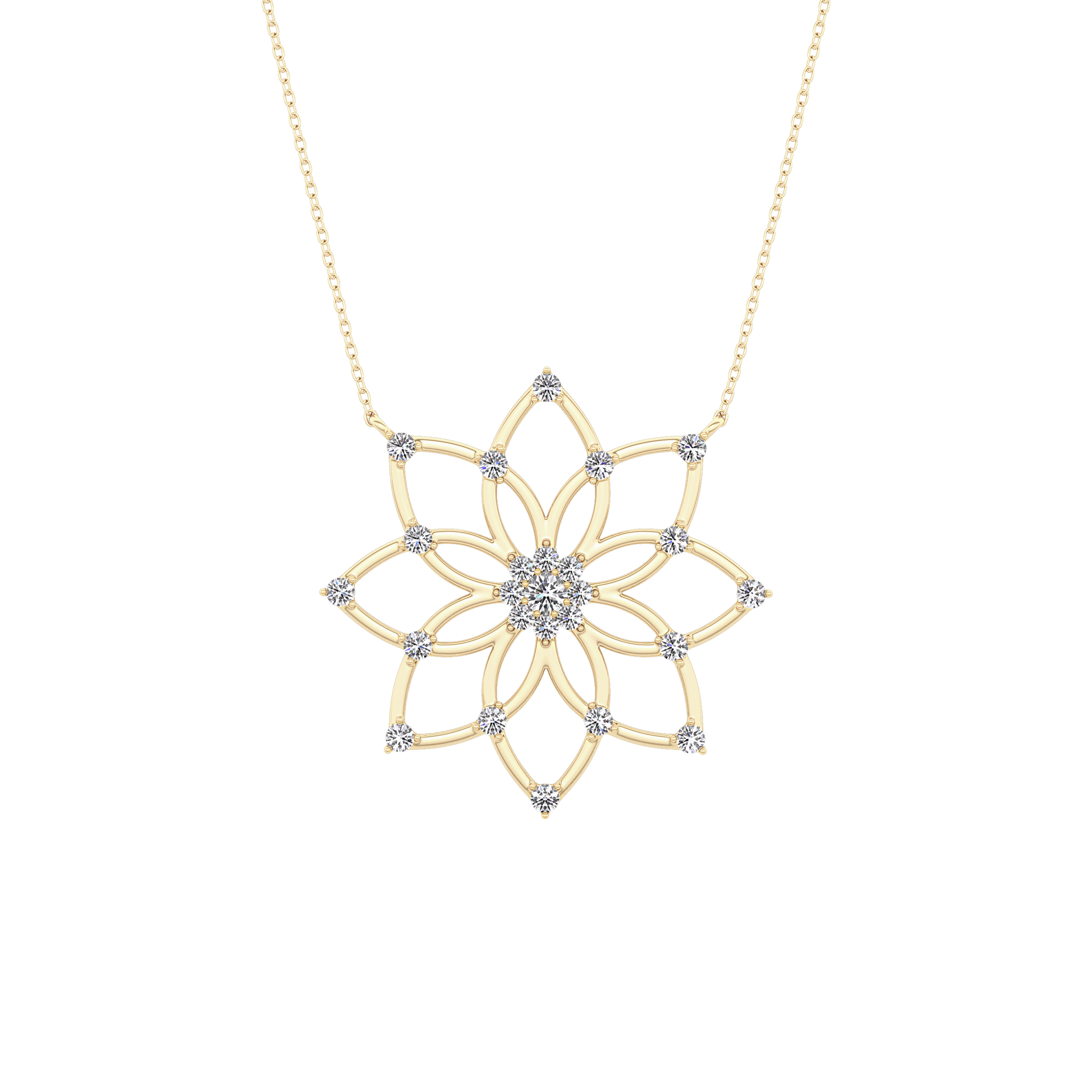 1.5 TCW Emerald Lab Grown Diamond Bezel Necklace