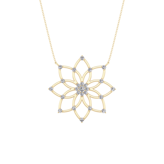 1.5 TCW Emerald Lab Grown Diamond Bezel Necklace
