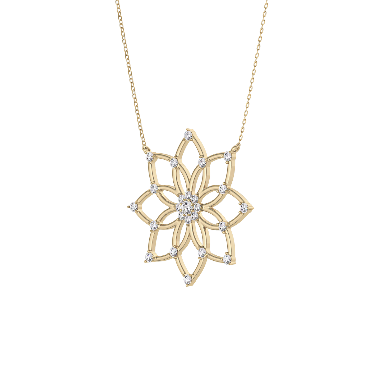 1.5 TCW Emerald Lab Grown Diamond Bezel Necklace