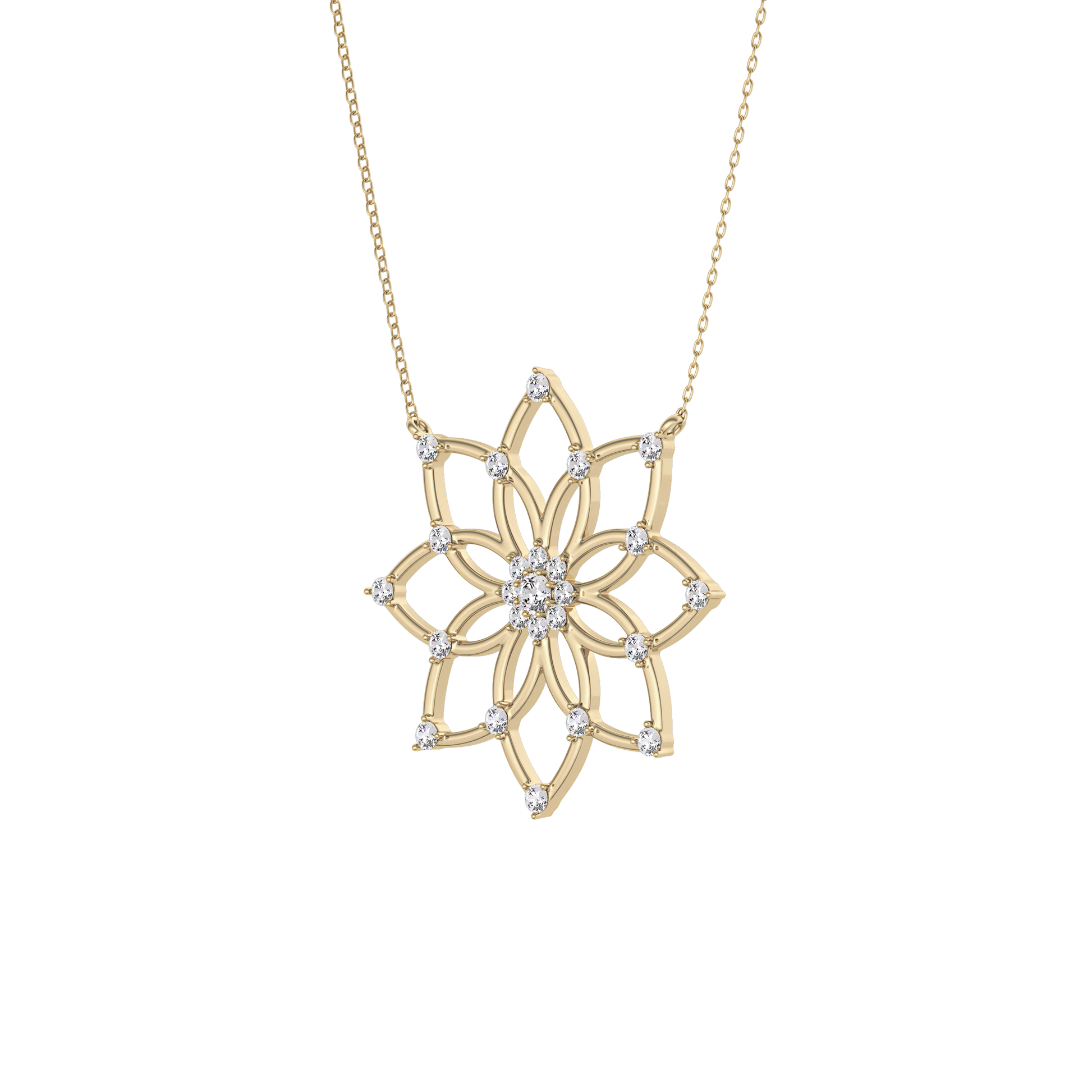 1.5 TCW Emerald Lab Grown Diamond Bezel Necklace