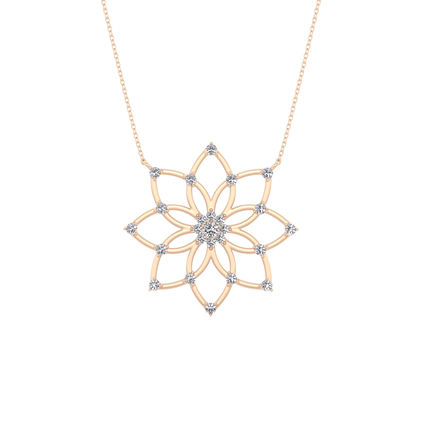 1.5 TCW Emerald Lab Grown Diamond Bezel Necklace