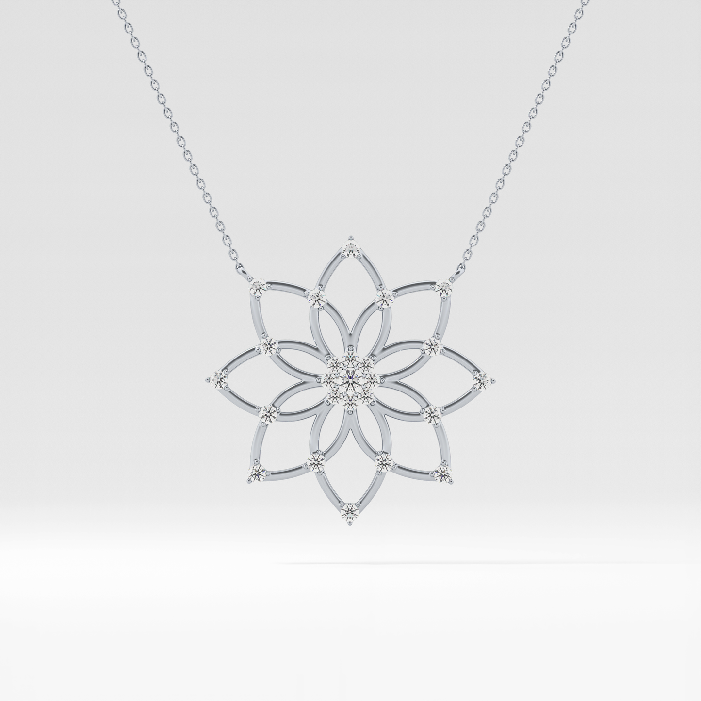 1.5 TCW Emerald Lab Grown Diamond Bezel Necklace