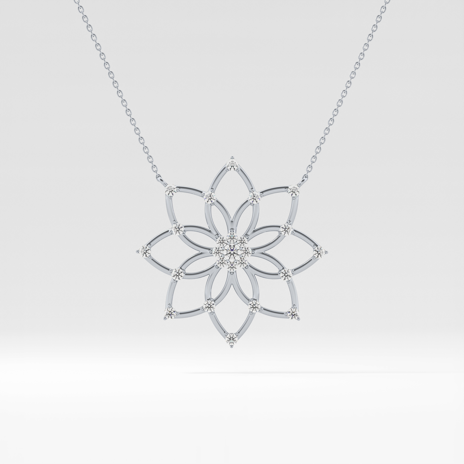 1.5 TCW Emerald Lab Grown Diamond Bezel Necklace