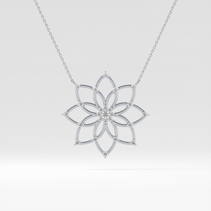 1.5 TCW Emerald Lab Grown Diamond Bezel Necklace