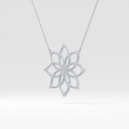1.5 TCW Emerald Lab Grown Diamond Bezel Necklace