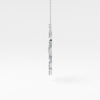1.5 TCW Emerald Lab Grown Diamond Bezel Necklace