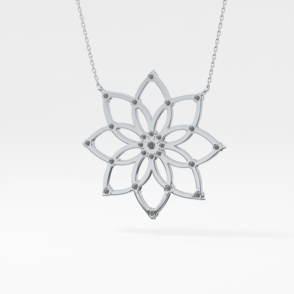 1.5 TCW Emerald Lab Grown Diamond Bezel Necklace