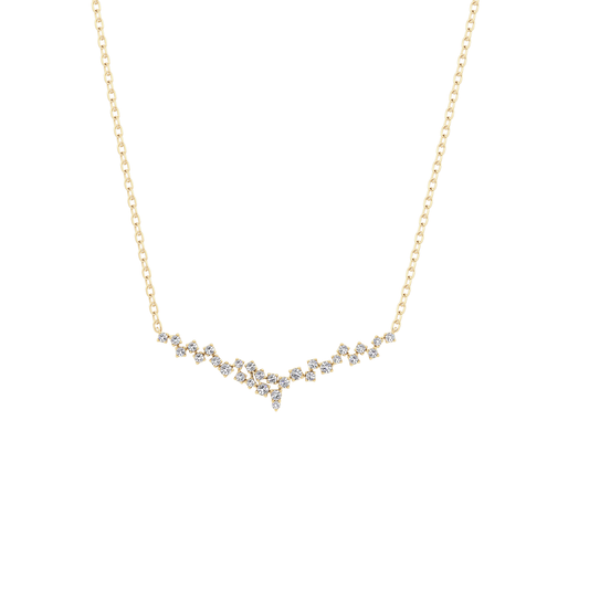 1.5 TCW Emerald Lab Grown Diamond Bezel Necklace