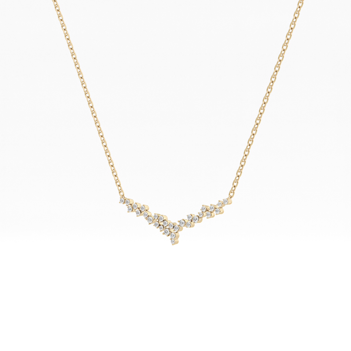 1.5 TCW Emerald Lab Grown Diamond Bezel Necklace