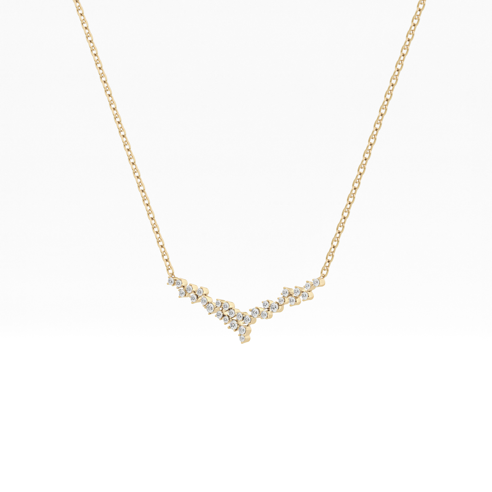 1.5 TCW Emerald Lab Grown Diamond Bezel Necklace