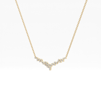 1.5 TCW Emerald Lab Grown Diamond Bezel Necklace