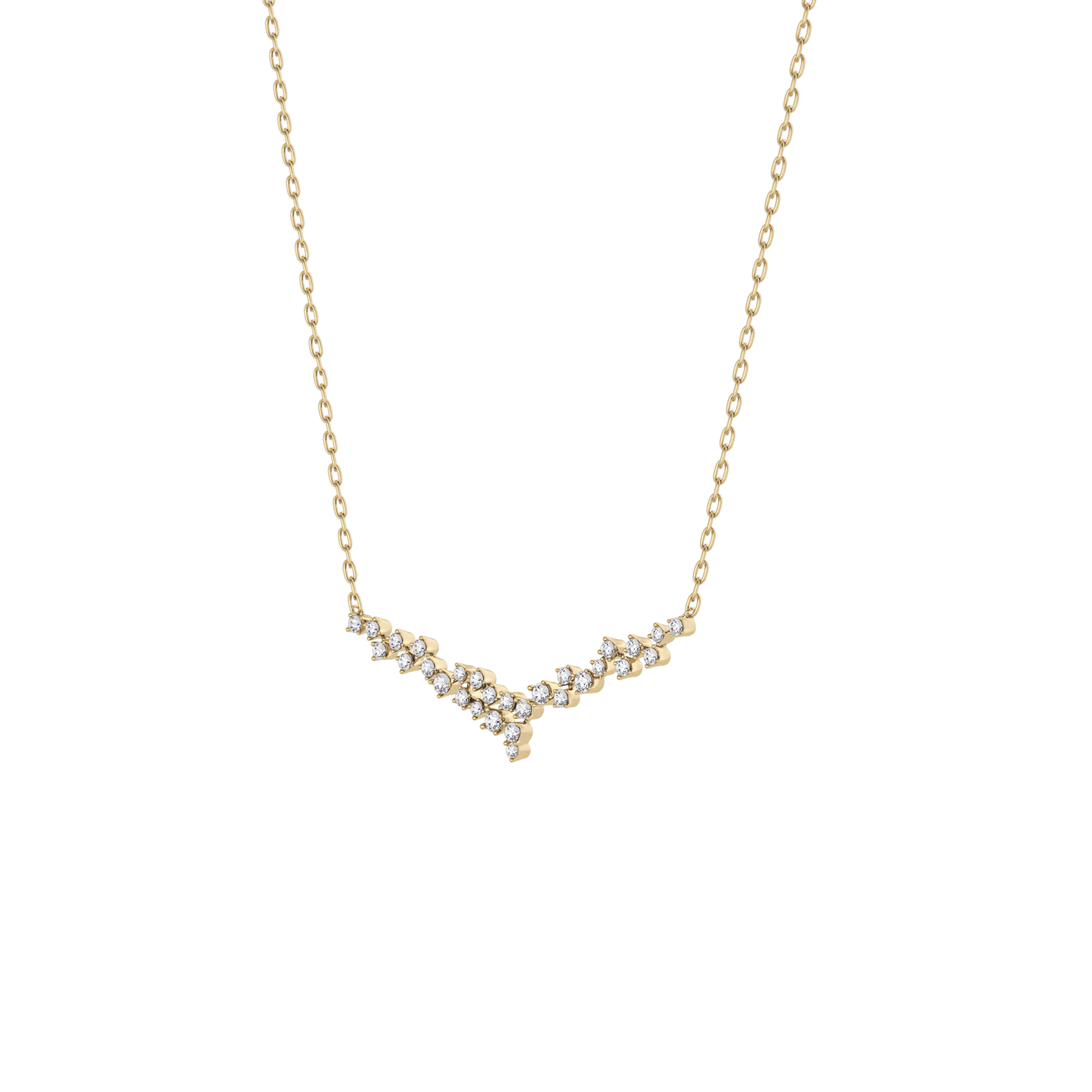 1.5 TCW Emerald Lab Grown Diamond Bezel Necklace