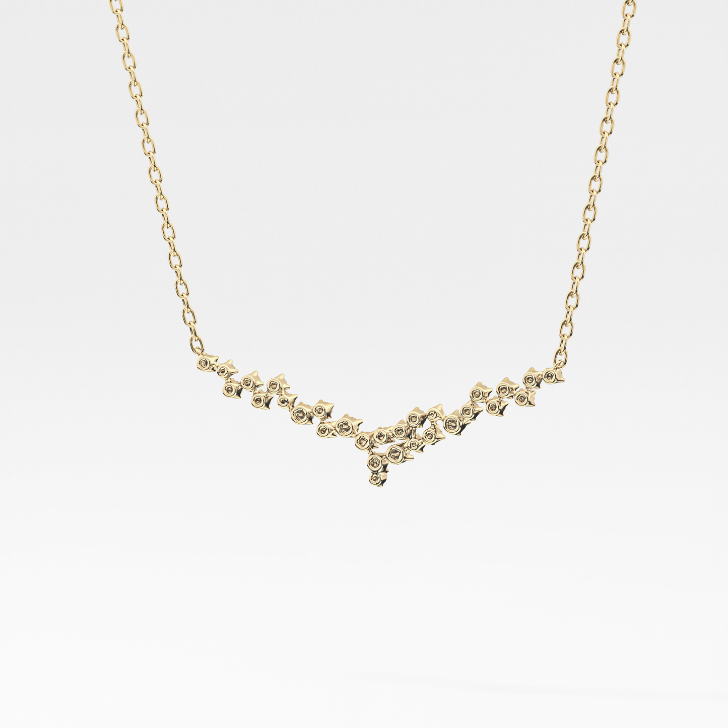 1.5 TCW Emerald Lab Grown Diamond Bezel Necklace